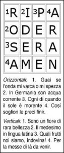 giochi di parole crociate italiano Giuseppe Airoldi